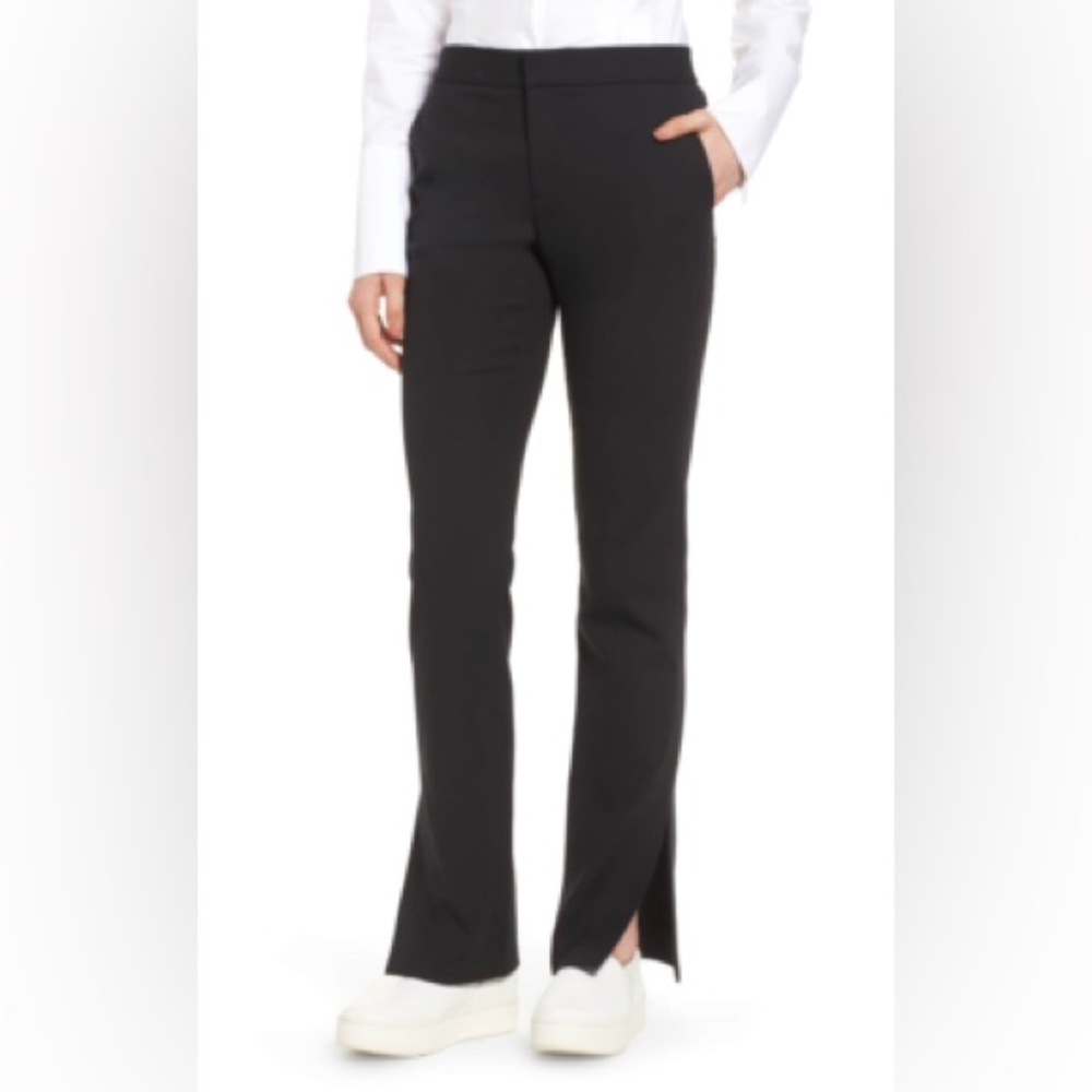 Lewit Black Side Slit Flare Trouser Pants Women’s Size 12